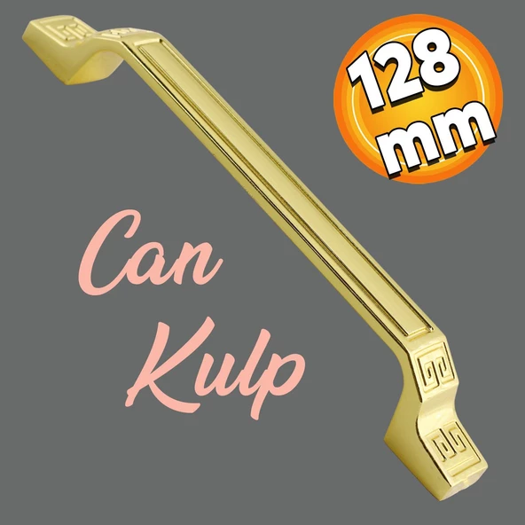 Can Mobilya Mutfak Dolabı Çekmece Dolap Kapak Kulpu Düz Metal Kulp Kulbu Kulpu 128 Mm Altın