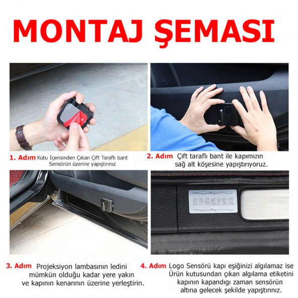 Hyundai Kapı Altı Logo Araç İçi Pilli 2 Adet - 6