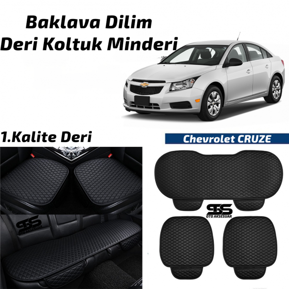 Chevrolet CRUZE Siyah Deri Oto Koltuk Minderi ürün görseli