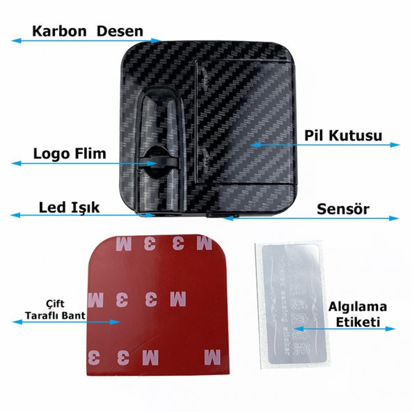 Seat  Kapı Altı Logo Araç İçi Pilli 2 Adet - 3