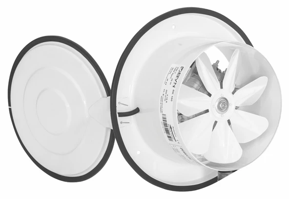 Bahçıvan 25 CM BK 250 1450 D/D 220/230 Volt Monofaze Aksiyel Kapaklı Aspiratör