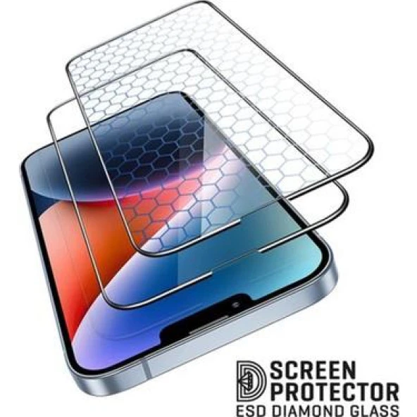Vendas Apple iPhone 15 Plus Zore Rika Premium Temperli Cam Ekran Koruyucu - 7