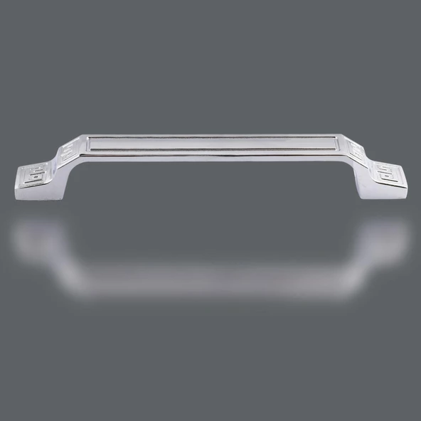 Can Mobilya Mutfak Dolabı Çekmece Dolap Kulpu Düz Metal Kulpları Kulbu Kulpu (128 MM-12.8 CM) Krom - Resim 3