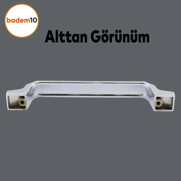 Can Mobilya Mutfak Dolabı Çekmece Dolap Kulpu Düz Metal Kulpları Kulbu Kulpu (128 MM-12.8 CM) Krom - Resim 4