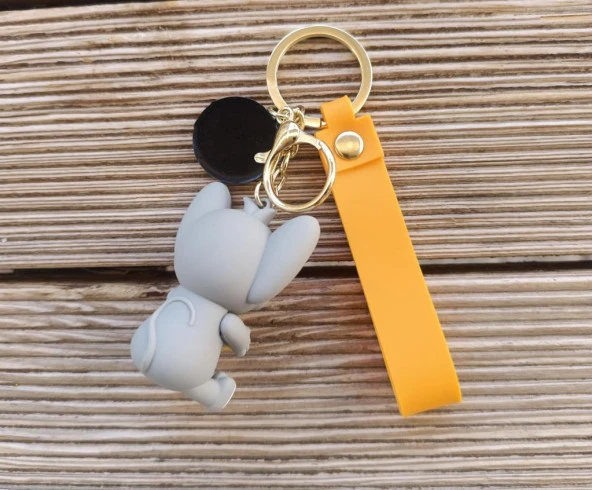 Anahtarlık Tom Sevimli Kedi Silikon Anahtarlık Çanta Süsü Karakter Figür Oyuncak Aksesuar 15772 - Resim 3