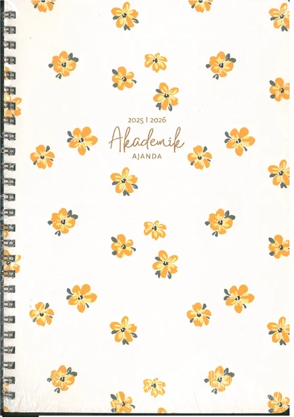 Keskin Color 2026 Spiralli Akademik Ajanda Çiçek 16x23 ürün görseli 1