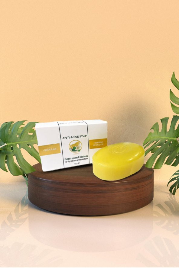 Premium Doğal Yağlı Cilt Tipleri İçin Sivilce Akne Ve Siyah Nokta Karşıtı Sabun 115GR