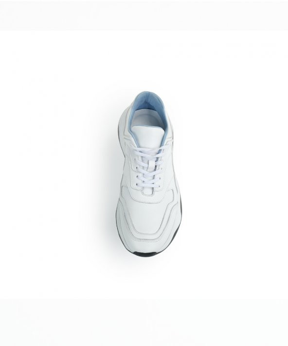 MAX UP WHITE Beyaz Sneaker Erkek Deri Ayakkabı - 2