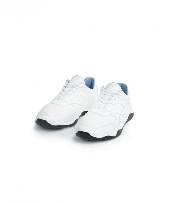 MAX UP WHITE Beyaz Sneaker Erkek Deri Ayakkabı - 5
