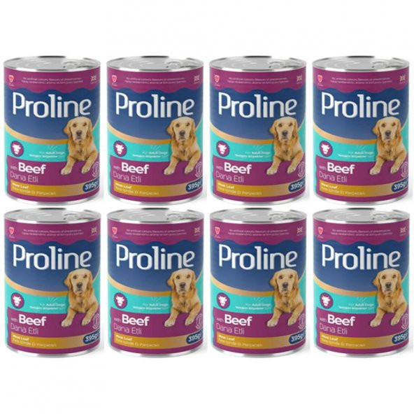 Proline Dana Etli Yetişkin Köpek Konservesi 395 Gr*8 Adet
