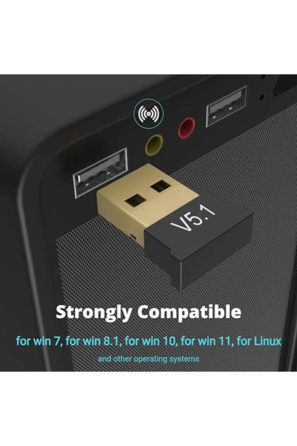 5.1 Bluetooth Doungle V5.1 USB Bluetooth Adaptörü Alıcı Verici Mini Kablosuz Bluetooth Dongle - 4