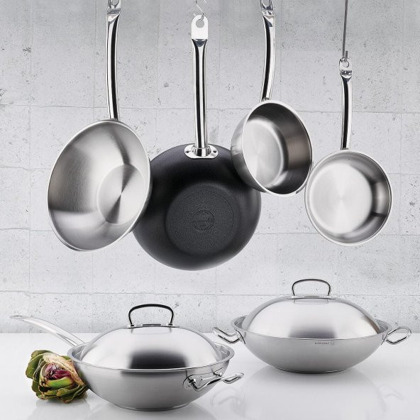 KORKMAZ A2837 PROLİNE NERO WOK 30X8,6 - 3