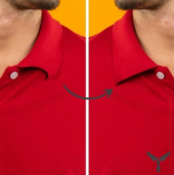 Yaka Düzleştirici Düzeltici Yapışkanlı Balin Kıvrılan Yakaları Düzeltir 20Adet - Resim 4