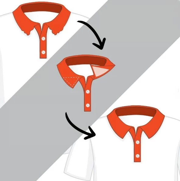 Yaka Düzleştirici Düzeltici Yapışkanlı Balin Kıvrılan Yakaları Düzeltir 20Adet - Resim 5