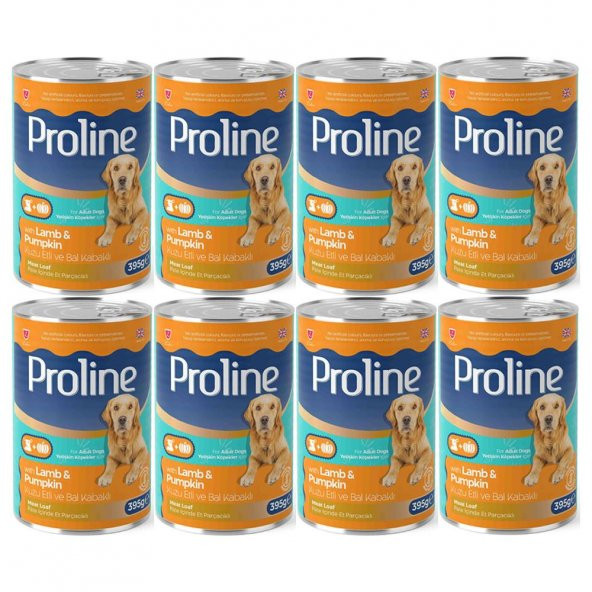 Proline Kuzu Etli ve Bal Kabaklı Yetişkin Köpek Konservesi 395 Gr*8 Adet