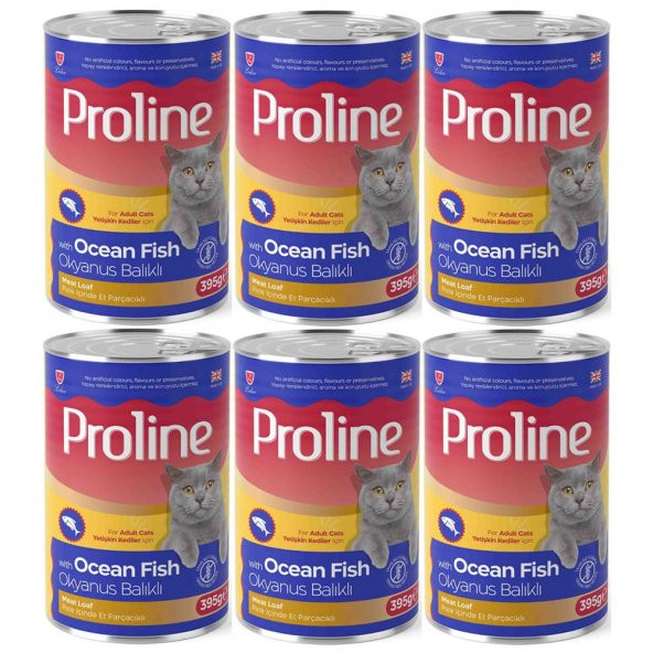Proline Okyanus Balıklı Yetişkin Kedi Konservesi 395 Gr*6 Adet