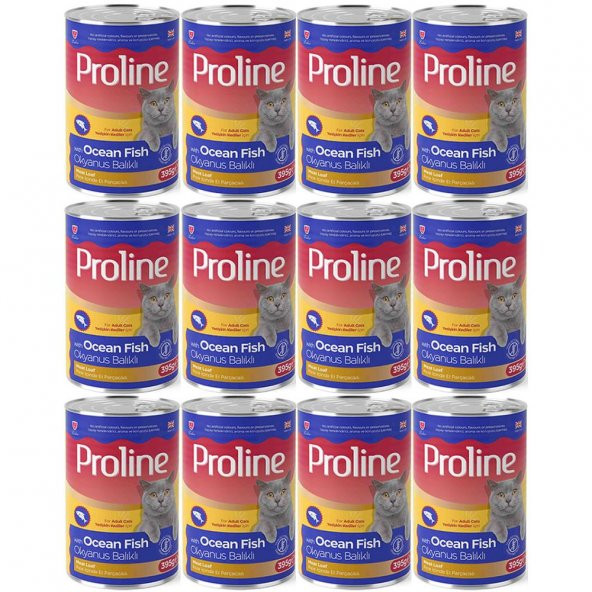 Proline Okyanus Balıklı Yetişkin Kedi Konservesi 395 Gr*12 Adet