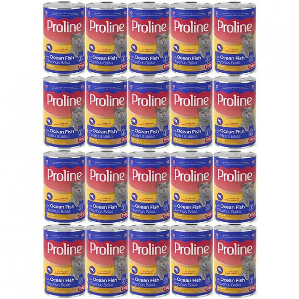 Proline Okyanus Balıklı Yetişkin Kedi Konservesi 395 Gr*20 Adet