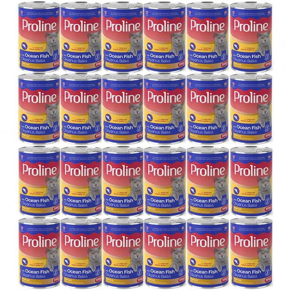 Proline Okyanus Balıklı Yetişkin Kedi Konservesi 395 Gr*24 Adet