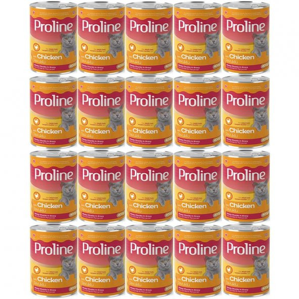Proline Tavuklu Yetişkin Kedi Konservesi 400 Gr*20 Adet ürün görseli