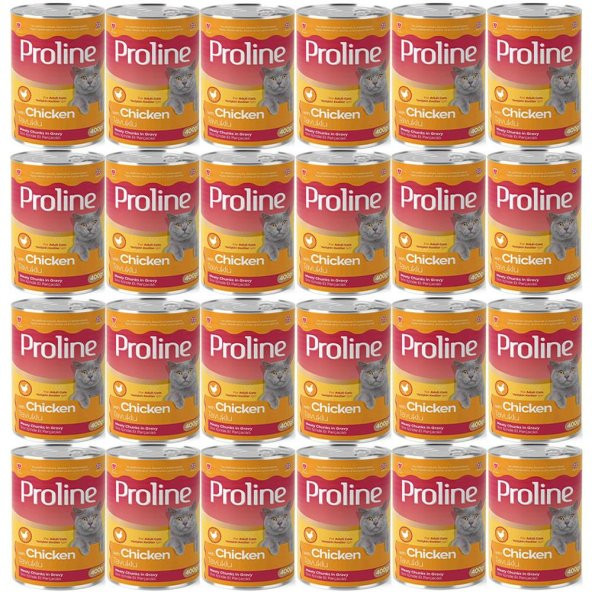 Proline Tavuklu Yetişkin Kedi Konservesi 400 Gr*24 Adet