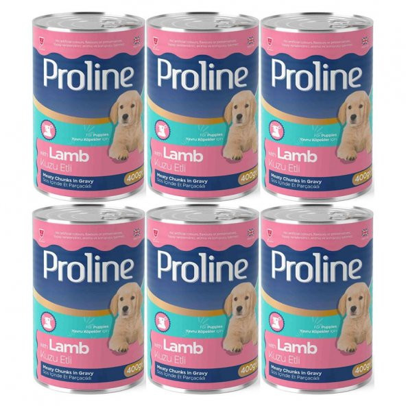 Proline Kuzu Etli Yavru Köpek Konservesi 400 Gr 6 Adet