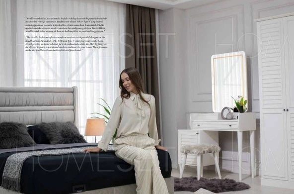 SEVİLLA MDF YATAK ODASI TAKIMI - Resim 2