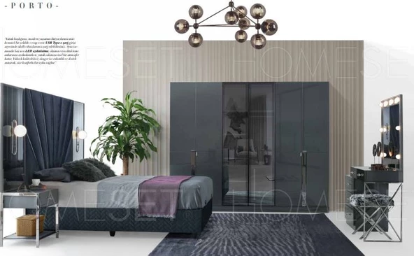 PORTO MDF YATAK ODASI TAKIMI ürün görseli 1