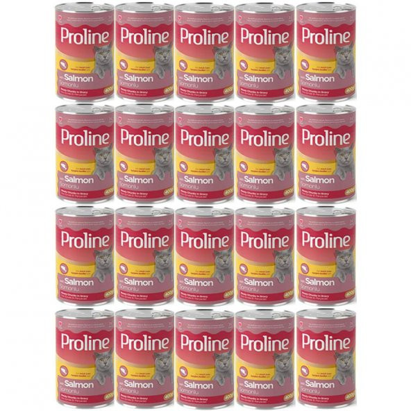 Proline Somonlu Yetişkin Kedi Konservesi 400 Gr*20 Adet ürün görseli
