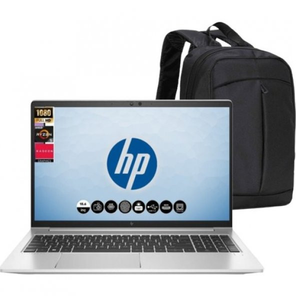 HP Elitebook 655 G9 Ryzen 5 5625U Full Hd 15.6 8gb 512 GB SSD Fredos Dizüstü Bilgisayar + Çanta