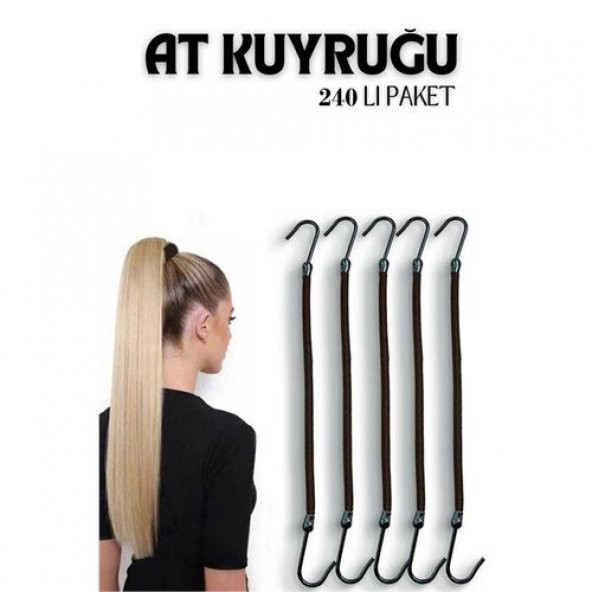 200+40 ADET Kancalı At Kuyruğu Lastik Toka  Viloria Design (Findit)