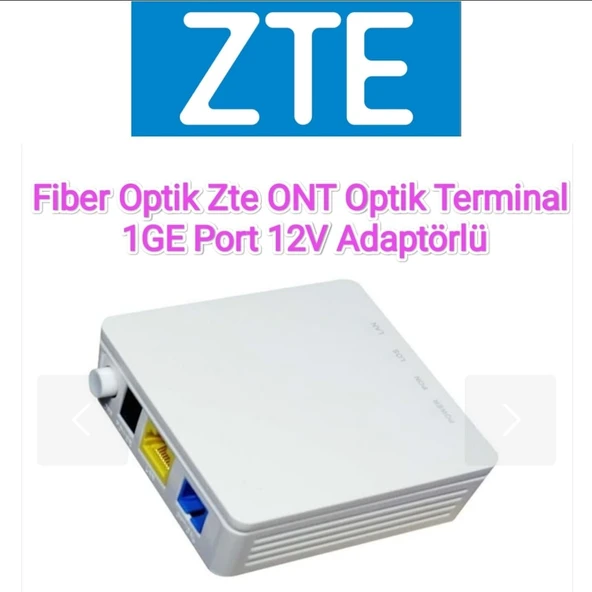 Fiber Optik Zte ONT Optik Terminal 1GE Port 12V Adaptörlü - 3