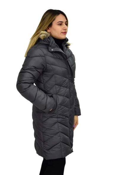 Kadın Kapüşonlu Şişme Kaban 7045 BGL-ST03291 - 7