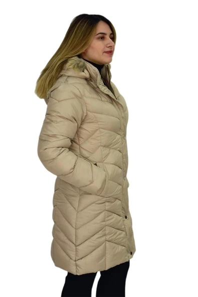 Kadın Kapüşonlu Şişme Kaban 7045 BGL-ST03291 - 8