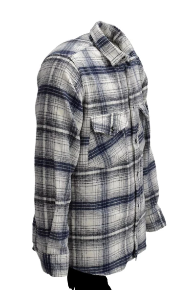 Erkek Çift Cepli Kapaklı Regular Fit Oduncu Gömlek BGL-ST03254 - Resim 6