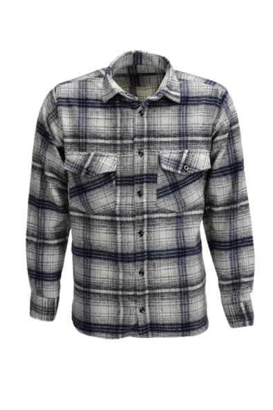 Erkek Çift Cepli Kapaklı Regular Fit Oduncu Gömlek BGL-ST03254 ürün görseli