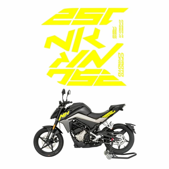 CF Moto Cf Moto 250 Nk Sticker Seti Flo Sarı