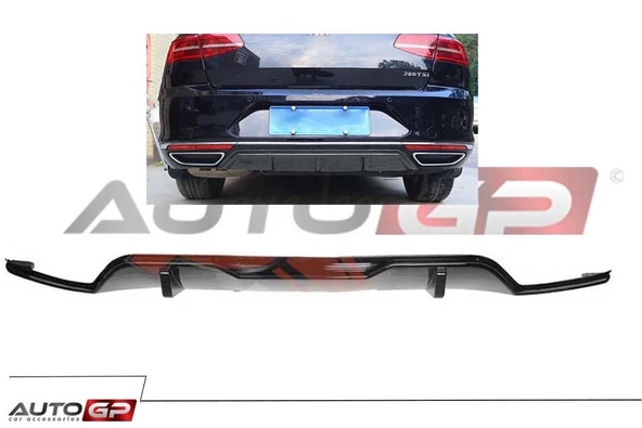 AUTOGP Vw passat b8 difüzör arka tampon eki pianoblack 2015 / 2020
