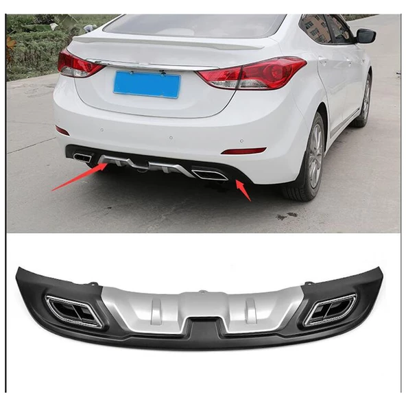 AUTOGP Hyundai elantra arka difüzör çift çıkış egzoz 2014 / 2016