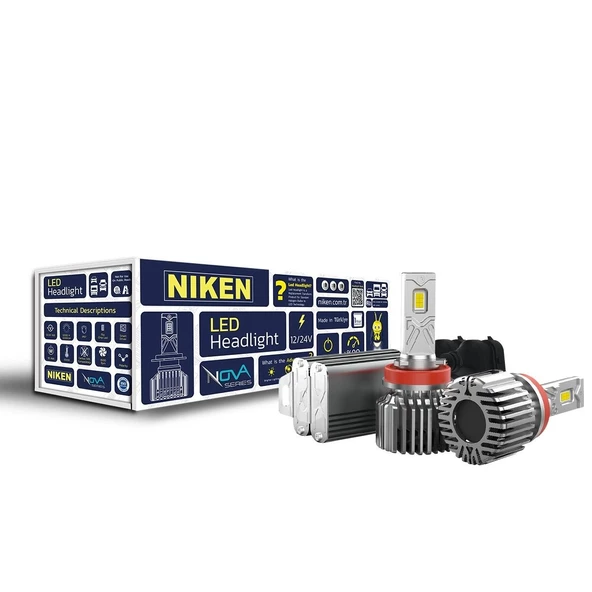 NİKEN H11 led xenon far ampulü seti niken nova 12000lm