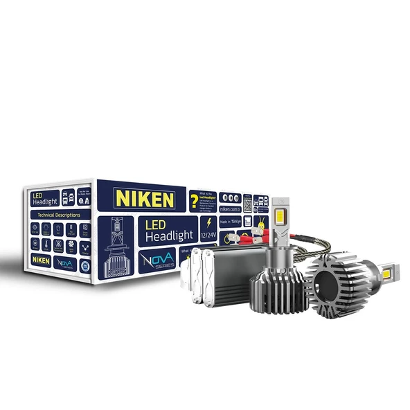 NİKEN H3 led xenon far ampulü seti niken nova 12000lm