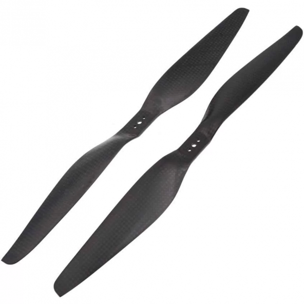 15 inç 3K Karbonfiber Pervane 1 çift 1555 Drone Propeller - 1