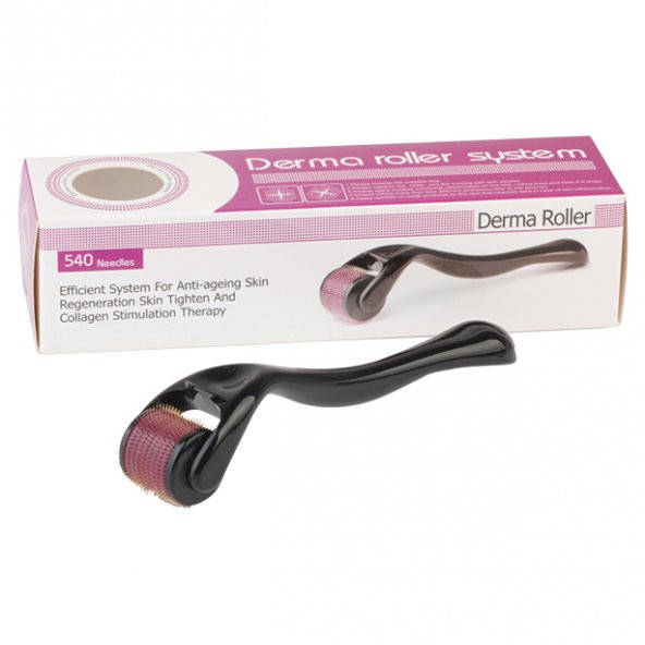 FinDit Derma Roller 540 iğneli 0.75 mm Masaj Aleti Cilt Yüz Selülit Çatlak