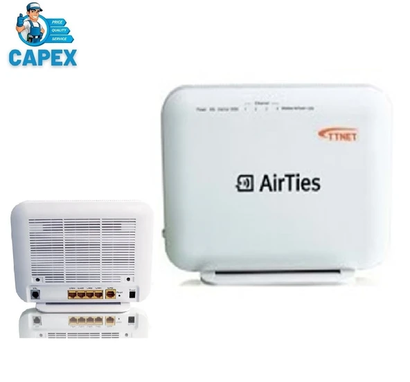 TTNet Airties 5650 BK TT Vers.2 VDSL2 Modem/Router (Kutulu-Yenilenmiş)