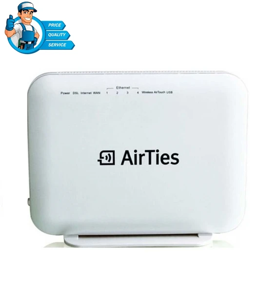 Retail Airties 5650 BK RT Vers.1 Adsl2/Vdsl2 Modem/Router ürün görseli