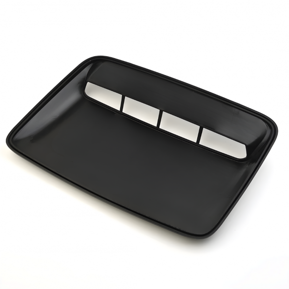 Piano Black Kaput Üstü Havalandırma Izgara Büyük GenişKaput Üstü Body Kit Parlak Siyah - 7