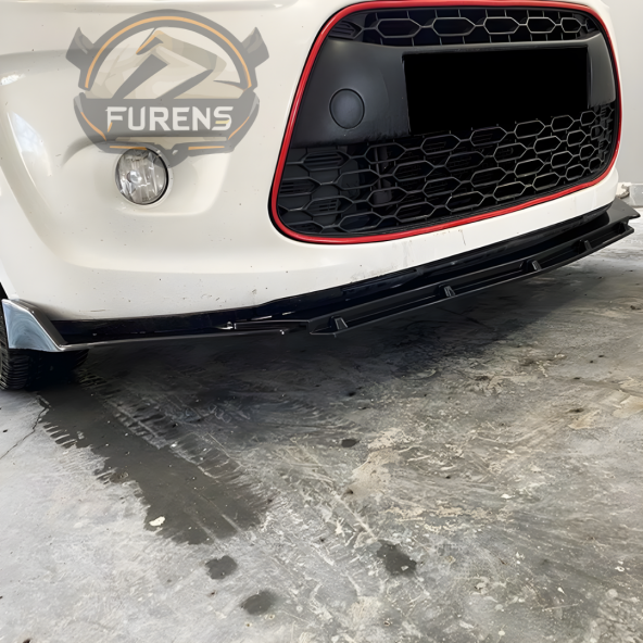 Citroen C3 2016 - 2021 Uyumlu Brabus Ön Lip 3 Parça Kanatlı Lip - Resim 2