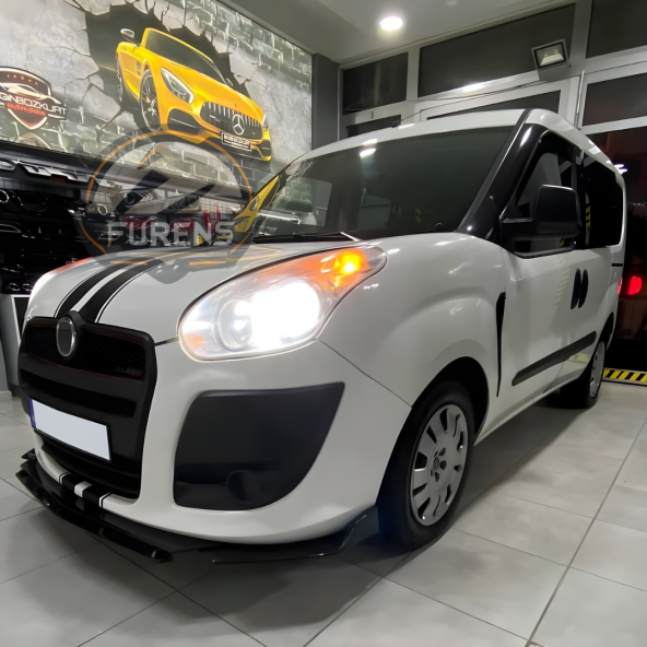FİAT Doblo D3 - D4 Kasa Uyumlu Brabus Ön Lip 3 Parça Kanatlı Lip - 5