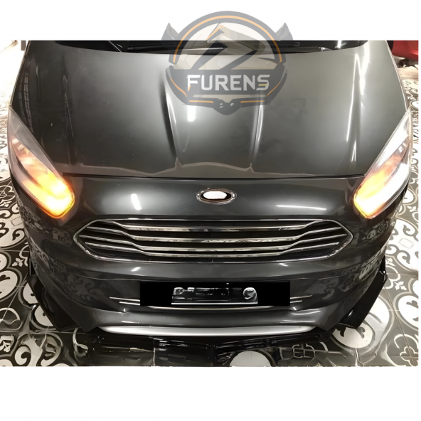 Ford Courier Uyumlu Brabus Ön Lip 3 Parça Kanatlı Lip - 4
