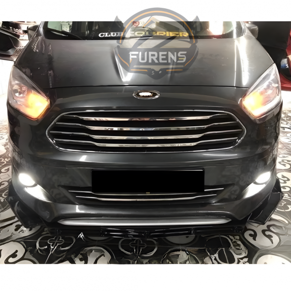 Ford Courier Uyumlu Brabus Ön Lip 3 Parça Kanatlı Lip - 5